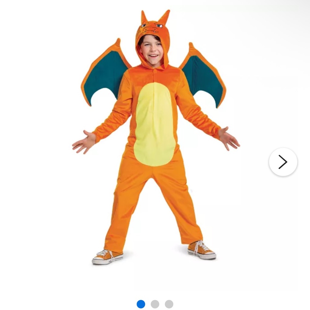 Charizard Costume Jumpsuit with Wings